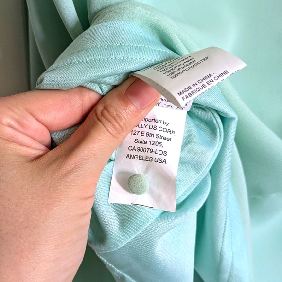 NWT Molly Bracken Mint Green Retro Mini Dress, size Small women's - Picture 11 of 12